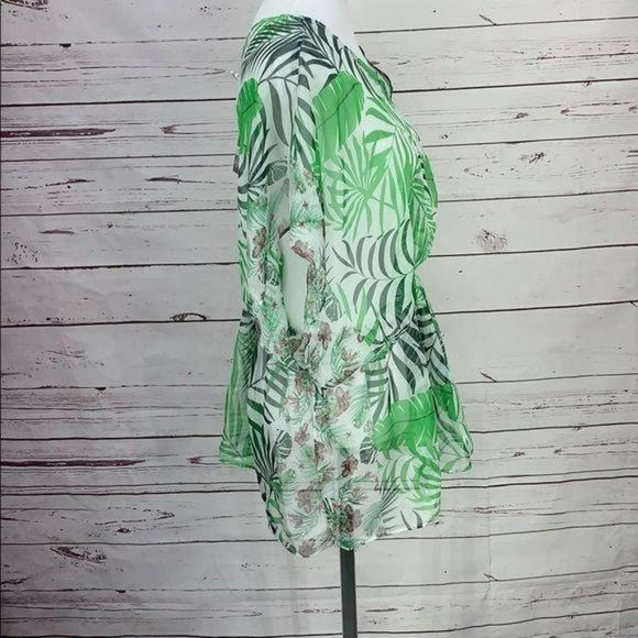 West Loop Palm Trees Beach Swimsuit Tropical  Cover Up - Picture 2 of 6